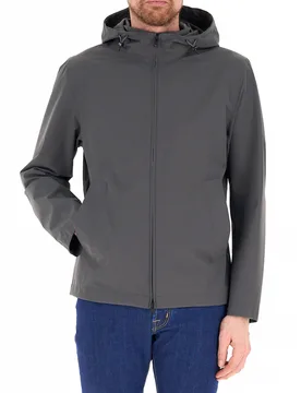 Impermeabile con cappuccio ANTRACITE M - Woolrich - FashionsVida