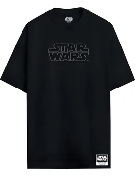 Disney T-Shirt - Logo - S bis XXL - für Männer - Größe M - schwarz - Lizenzierter Fanartikel - Männer - male - Star Wars - FashionsVida