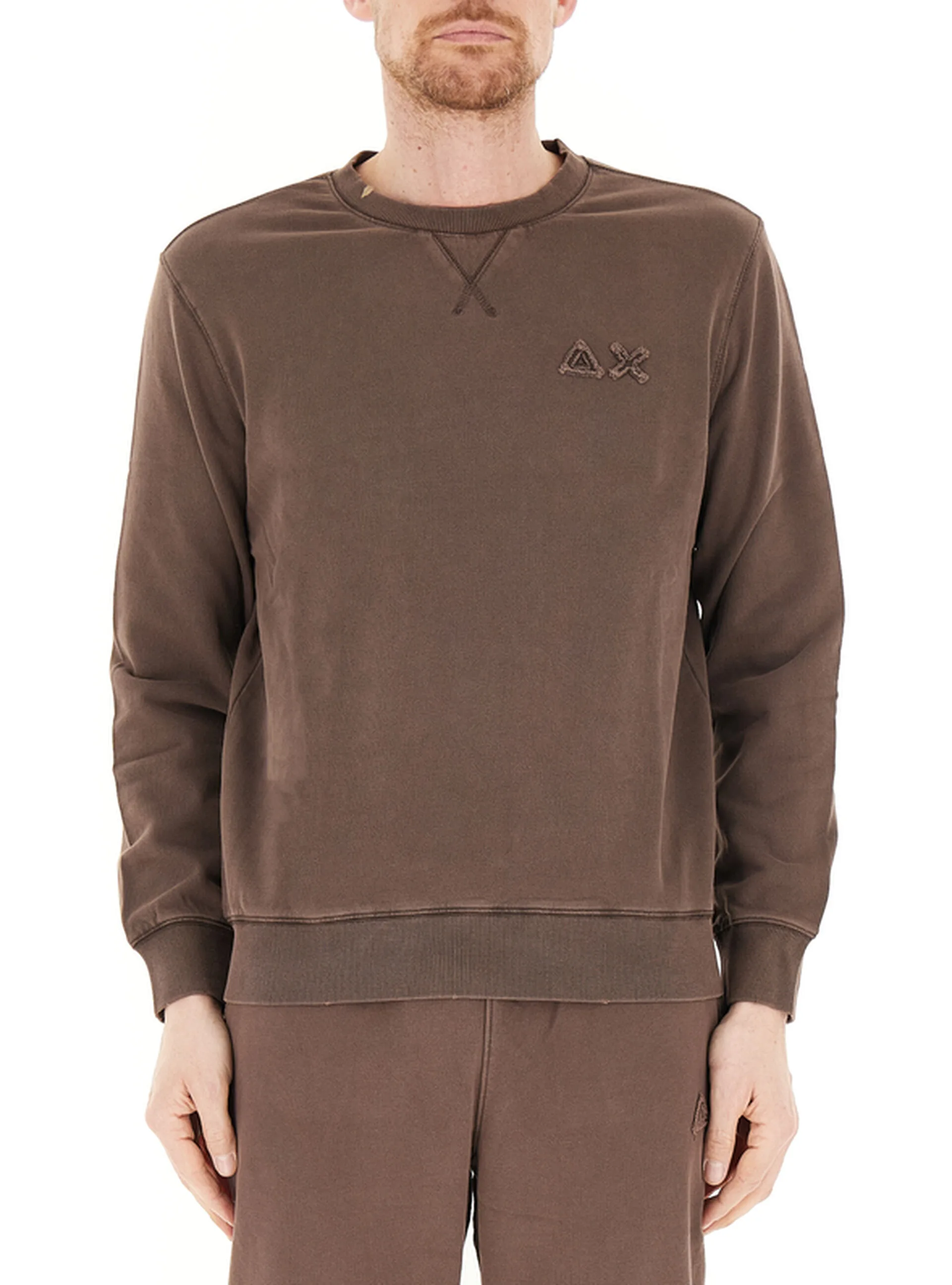 SUN68 Felpa girocollo MARRONE XL - Sun68 - FashionsVida
