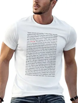 Pet Shop Boys - It's A Sin (Lyrics) T-Shirt t shirt personalised man t shirt heavy cotton t shirts for man graphic funny T-shirt - Aliexpress - FashionsVida