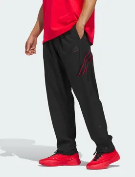 Pantaloni Crazy Lite L Black / Pure Ruby - Adidas - FashionsVida