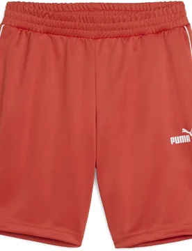 Mens Sport Poly Jogger Shorts With Elasticated Waistband In Red Fire - Size Large - Puma - FashionsVida