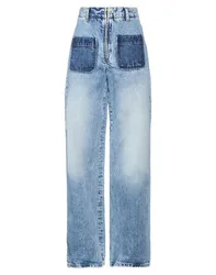 Pantalones vaqueros Mujer Azul marino 34 Mujer