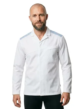 Veste Food & Care 20254 White / Azure Blue 4XL - MASCOT - FashionsVida
