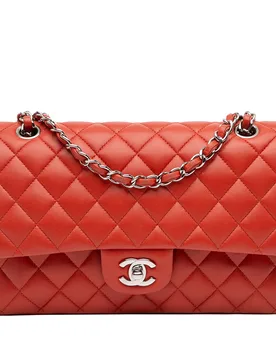 Medium Classic Lambskin Double Flap - Chanel - FashionsVida