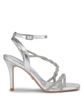 Womens Loopi Sandal Sandals - Silver Fabric - Size Uk 7 - Carvela - FashionsVida
