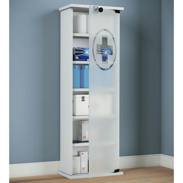 Medizinschrank "Gusal XXL" Weiß - VCM - FashionsVida