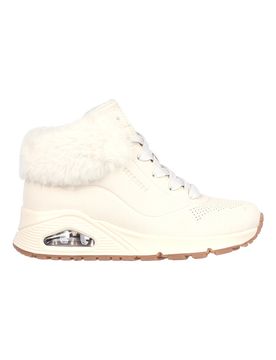 Sneakers mid-cut bianco imbottito con cerniera UNO FALL AIR 32