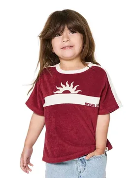 T-shirt à Manches Courtes Road Trip Terry Plum 7-8 Années Fille - Rip curl - FashionsVida