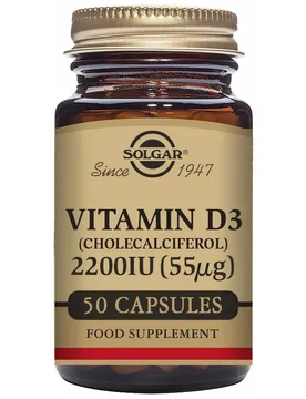 Vitamina D3 2200 Ui 55 Mcg 50 Unità Brown - Solgar - FashionsVida