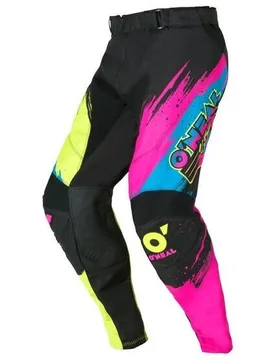Pantaloni Moto Cross Enduro O'NEAL MAYHEM RESEDA Nero Giallo taglia 40 - Oneal - FashionsVida