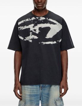 Diesel t-shirt t-boxt uomo nero