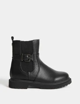Kids' Chelsea Boots (4 Small - 6 Large) Black Female - M&S - FashionsVida