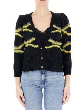 Cardigan misto alpaca LIU JEANS NERO XS