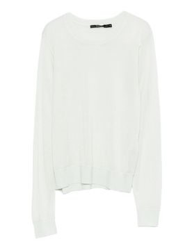 Camicia a maniche lunghe girocollo