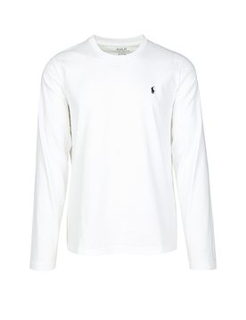 Camiseta de pijama de manga larga blanca blanco S