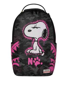 Zaino con stencil rosa Snoopy