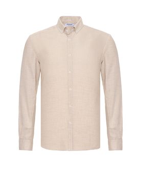 Moxx Paris Camisa marrón / blanco