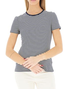 T-shirt girocollo LAUREN BLU NOTTE XS