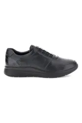 Sneaker Nera con Inserti a Texture Rettile e Chiusura con Elastici MIN4192 40
