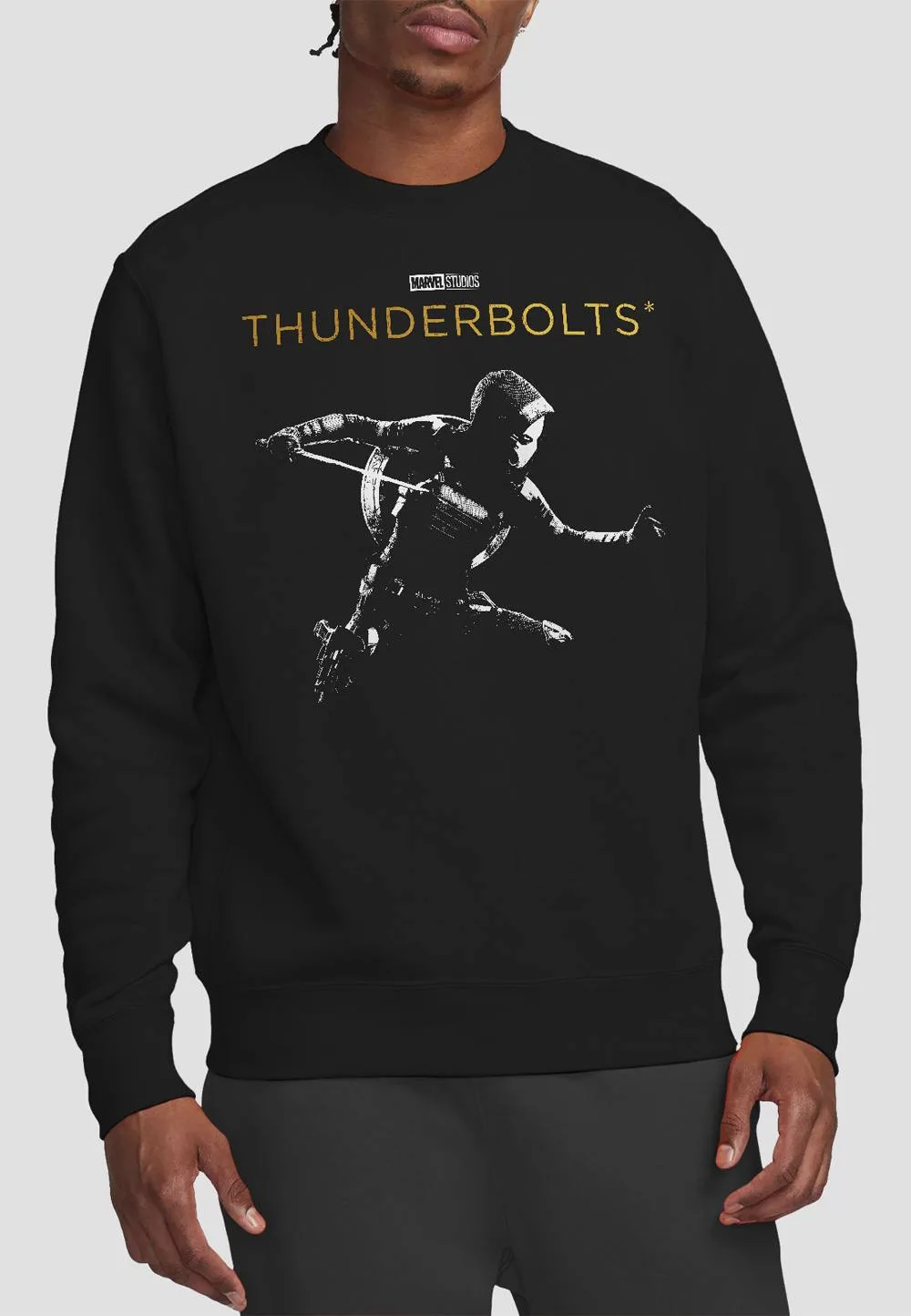 Thunderbolts Taskmaster Highlight Sweatshirt, Black - Black - Size: XL - Marvel - FashionsVida