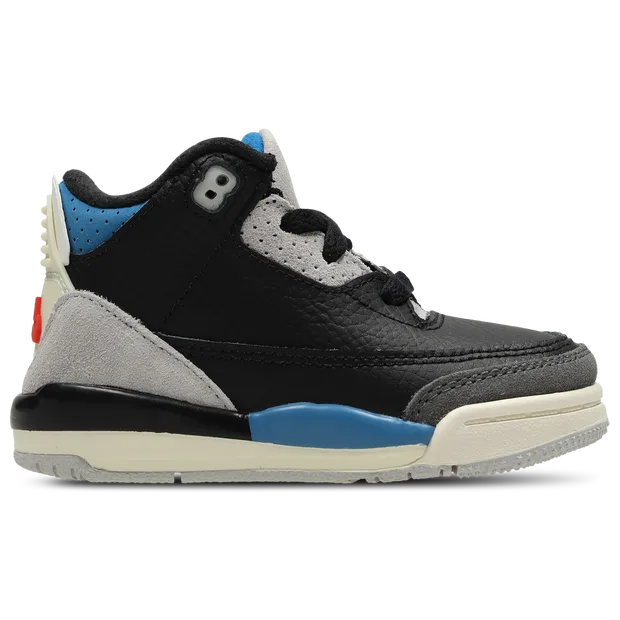 AJ3 Baby Shoes - Black - Size 9.5 - Leather - Black - Size: 9.5 - Jordan - FashionsVida