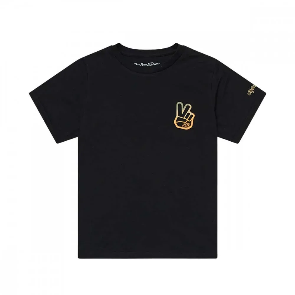 Troy Designs Maglietta A Maniche Corte Peace Out Black - Lee - FashionsVida