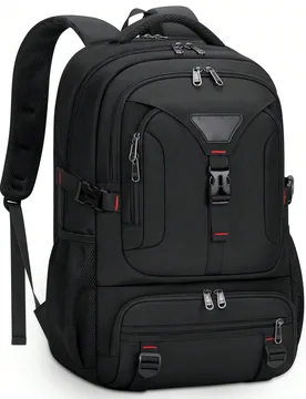 Mochila para portátil de 17.3 pulgadas, mochila de viaje de 50L para hombres con puerto de carga USB, bolsa de trabajo de gran capacidad con comparti - Shein - FashionsVida