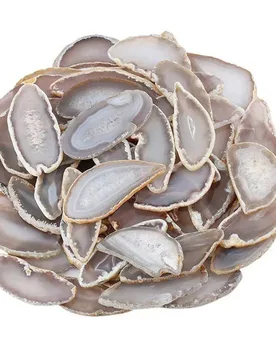 Natural Agate Geode Slice Stone Reiki Stone Home Decoration Quartz Pendant DIY Jewelry Accessories - Aliexpress - FashionsVida