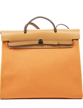 Hermes Pre-Owned Womens Herbag Zip 39 Shoulder Bag - Orange - One Size - Hermès - FashionsVida