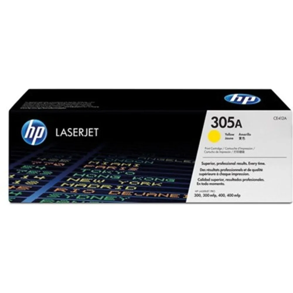 Tóner original LaserJet 305A amarillo (CE412A) - HP - FashionsVida
