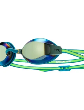 Black Ops 140ev Mirror Swimming Goggles Turquoise / Lime One Size Men,Women - TYR - FashionsVida