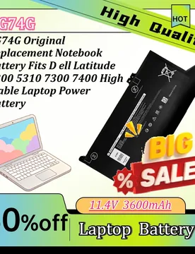 G74G Replacement Notebook Battery Fits D ell Latitude 5300 5310 7300 7400 High Stable Laptop Power Battery - Aliexpress - FashionsVida