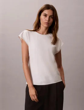 Top de mujer de satén mate - Calvin Klein - FashionsVida
