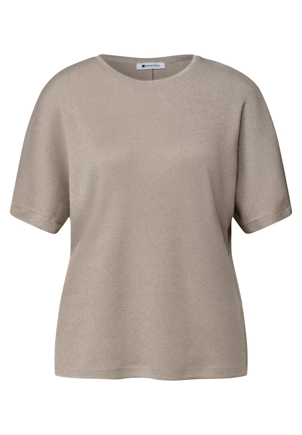 Dropped Shoulder Shirt mit Glitzerdetails female - 38 - FashionsVida