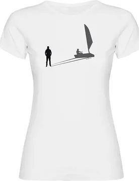 Sail Shadow Short Sleeve T-shirt White 2XL Women - Kruskis - FashionsVida