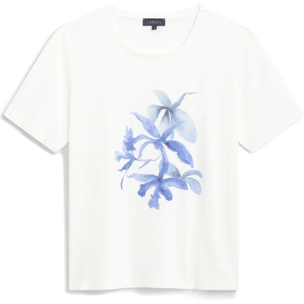 Camiseta de mujer con manga corta y estampado - Caroll - FashionsVida
