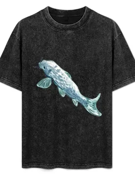 Blue koi fish T-Shirt Summer Sports Quick Dry T-Shirt - Aliexpress - FashionsVida
