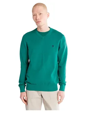 Maglione Williams River V-neck Posy Green S