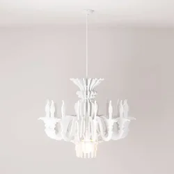 Cables Lampe Suspendue Sans Ampoule Shhandelier Acoustic Marbled White One Size