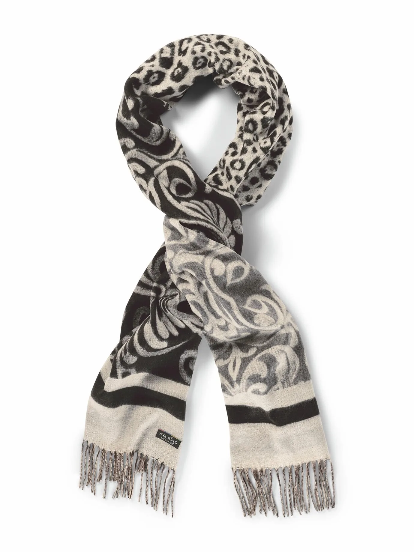 Schal Cashmink - Schwarz-Grau - female - Size: 01 - Fraas - FashionsVida