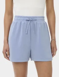 Sand Wash Modal Blend High Waisted Shorts Light Blue female