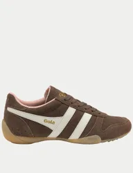 Chase Suede Lace Up Trainers Brown Mix female