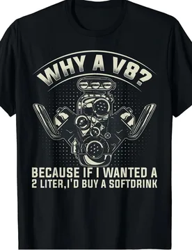 Vintage V8 Engine Graphic T-Shirt 100% Cotton O-Neck Short Sleeve Summer Casual Mens T-shirt Streetwear - Aliexpress - FashionsVida
