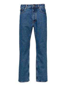 Jeans a gamba dritta con monogramma