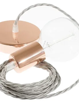 Cables Suspension Luminaire Tm02 50 Cm Silver / Copper One Size - Creative - FashionsVida