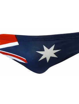 Australia Flag Swimming Brief Navy 2XL Men - TURBO - FashionsVida