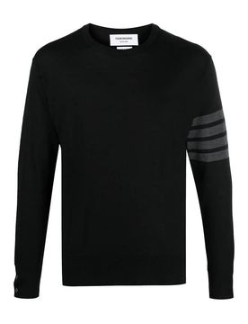 Classico pullover girocollo con banda