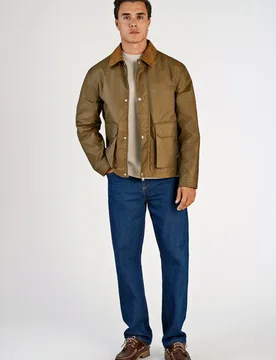Field jacket w corduroy collar male - M - FashionsVida