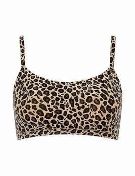 Bustier SOFTSTRETCH leopard nude braun XS/S damen